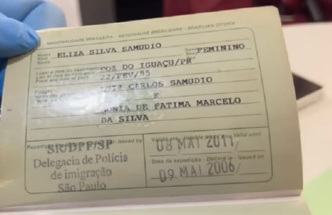 Passaporte de Eliza Samudio encontrado em estante de apartamento em Portugal